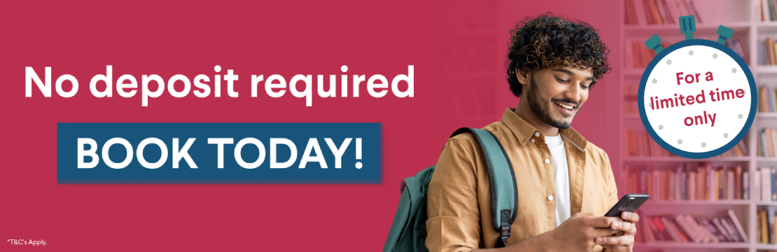 No deposit required. Book today! For a limited time only.